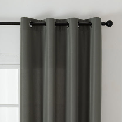 Ύφασμα Κουρτίνας με το Μέτρο Μεσαίας Σκίασης Effect Art 8443 Φ320 Ανθρακί