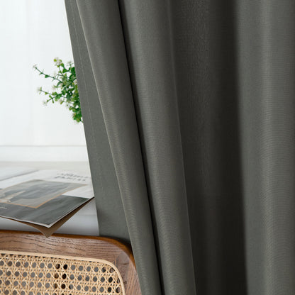 Κουρτίνα Μεσαίας Σκίασης με 8 Μεταλλικούς Κρίκους Effect Art 8443 140x270εκ Ανθρακί