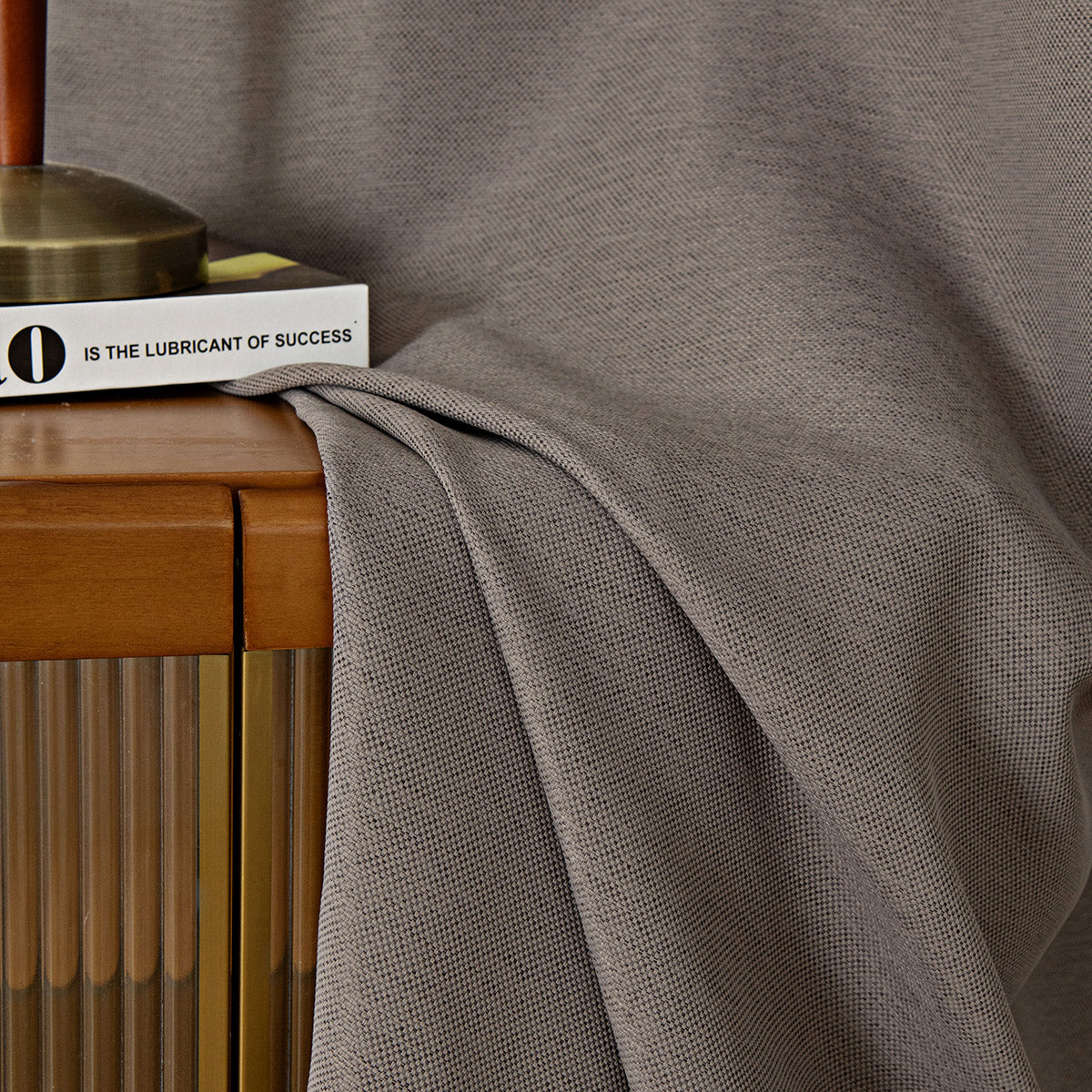 Ύφασμα Κουρτίνας με το Μέτρο Blackout Jacquard Σκίασης Glare Art 8444 Φ280 Μόκα