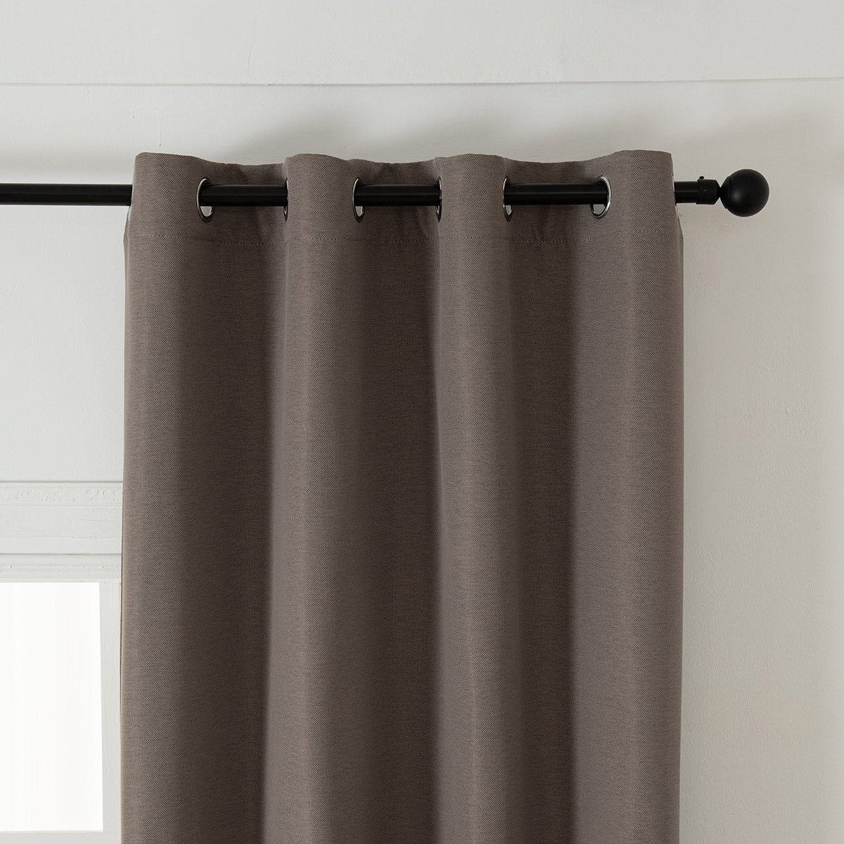 Ύφασμα Κουρτίνας με το Μέτρο Blackout Jacquard Σκίασης Glare Art 8444 Φ280 Μόκα