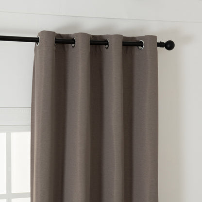 Ύφασμα Κουρτίνας με το Μέτρο Blackout Jacquard Σκίασης Glare Art 8444 Φ280 Μόκα