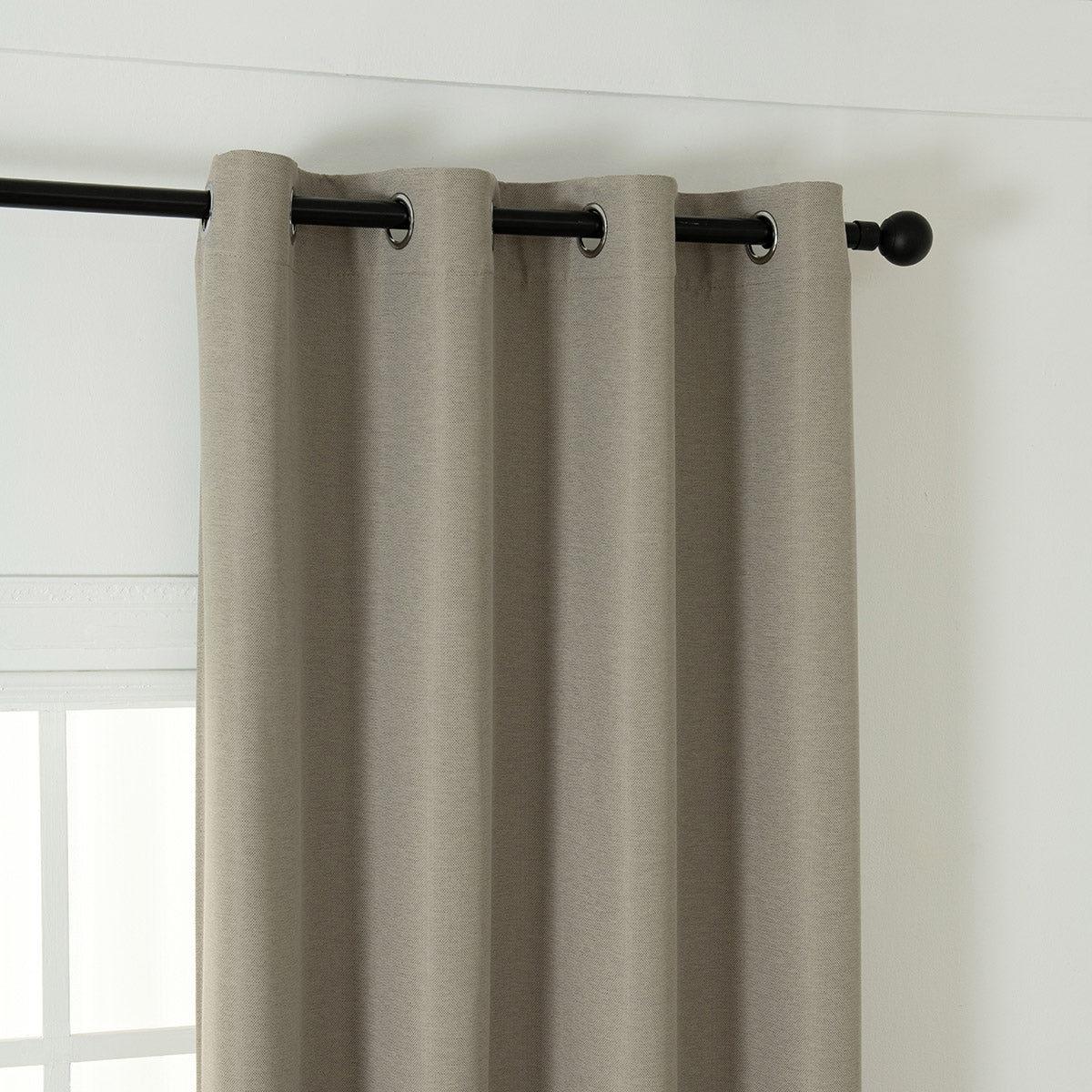 Ύφασμα Κουρτίνας με το Μέτρο Blackout Jacquard Σκίασης Glare Art 8444 Φ280 Άμμου