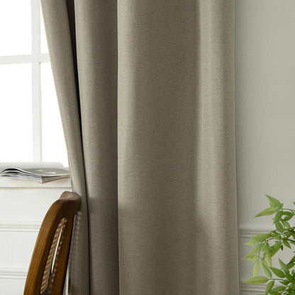 Ύφασμα Κουρτίνας με το Μέτρο Blackout Jacquard Σκίασης Glare Art 8444 Φ280 Άμμου