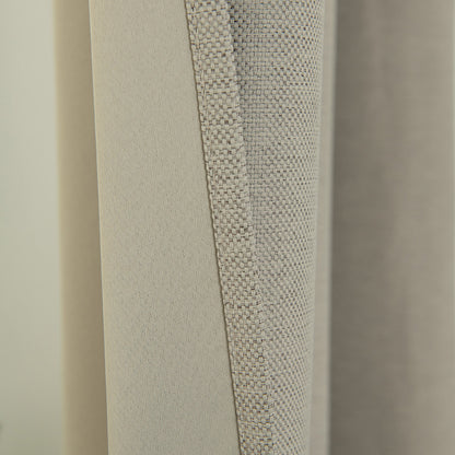 Κουρτίνα Blackout Jacquard Σκίασης με 8 Μεταλλικούς Κρίκους Glare Art 8444 140x270εκ Άμμου