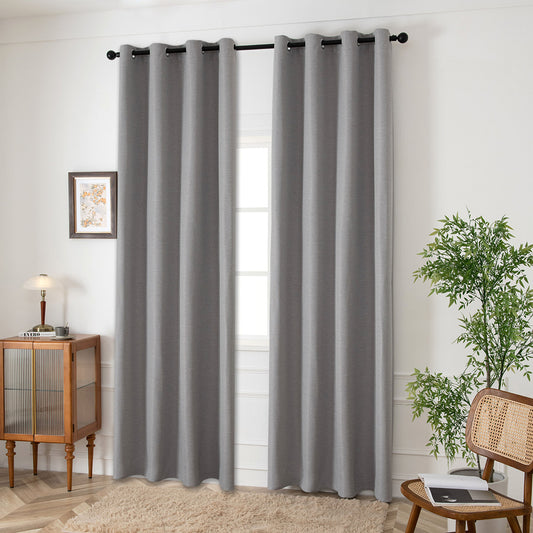 Ύφασμα Κουρτίνας με το Μέτρο Blackout Jacquard Σκίασης Glare Art 8444 Φ280 Γκρι