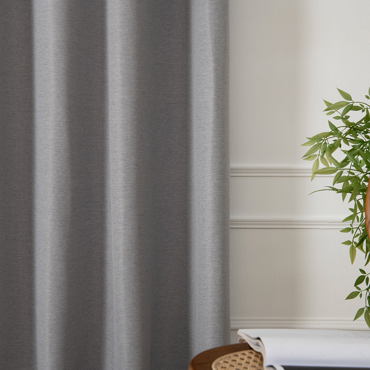 Ύφασμα Κουρτίνας με το Μέτρο Blackout Jacquard Σκίασης Glare Art 8444 Φ280 Γκρι