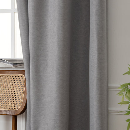 Ύφασμα Κουρτίνας με το Μέτρο Blackout Jacquard Σκίασης Glare Art 8444 Φ280 Γκρι