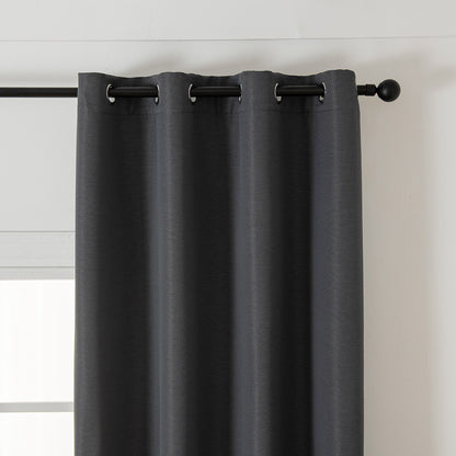 Ύφασμα Κουρτίνας με το Μέτρο Blackout Jacquard Σκίασης Glare Art 8444 Φ280 Ανθρακί