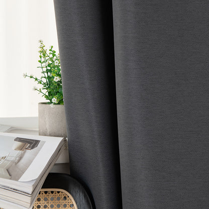 Ύφασμα Κουρτίνας με το Μέτρο Blackout Jacquard Σκίασης Glare Art 8444 Φ280 Ανθρακί