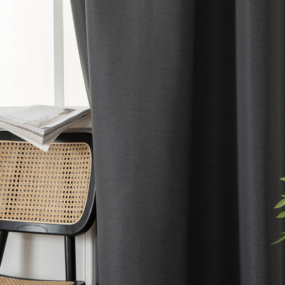 Ύφασμα Κουρτίνας με το Μέτρο Blackout Jacquard Σκίασης Glare Art 8444 Φ280 Ανθρακί