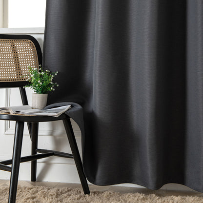 Ύφασμα Κουρτίνας με το Μέτρο Blackout Jacquard Σκίασης Glare Art 8444 Φ280 Ανθρακί