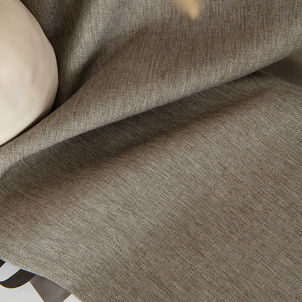 Κουρτίνα Μεσαίας Σκίασης με 8 Μεταλλικούς Κρίκους Illusion Art 8445 140x270εκ Καφέ