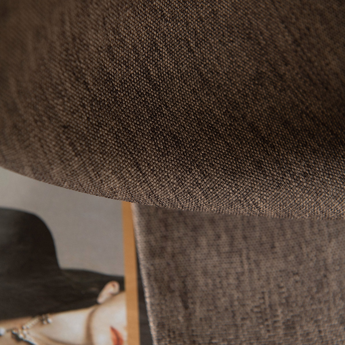 Κουρτίνα Μεσαίας Σκίασης με 8 Μεταλλικούς Κρίκους Illusion Art 8445 140x270εκ Καφέ