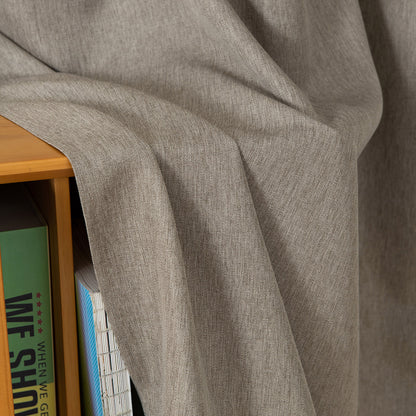 Κουρτίνα Μεσαίας Σκίασης με 8 Μεταλλικούς Κρίκους Illusion Art 8445 140x270εκ Χακί