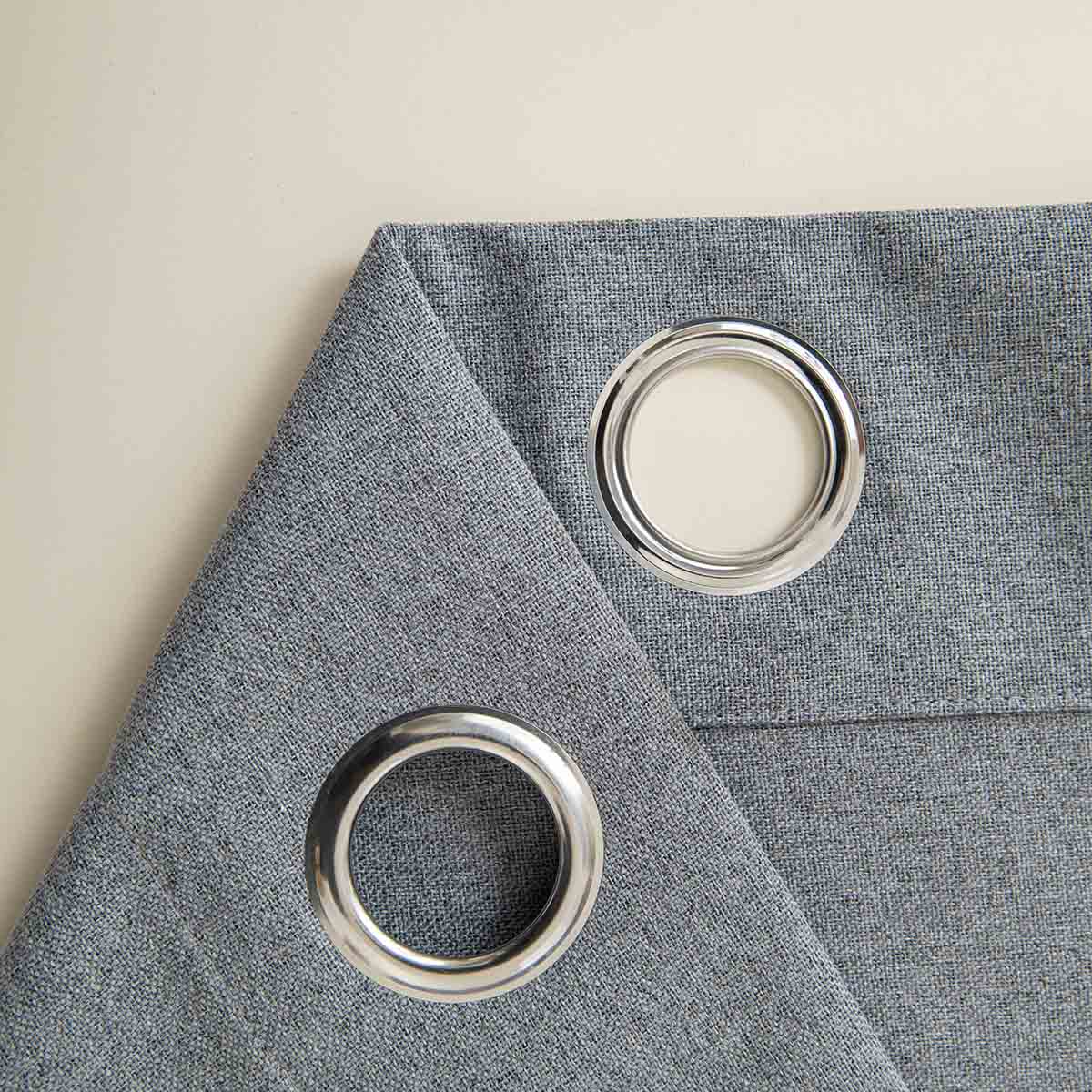 Κουρτίνα Full Blackout Σκίασης με 8 Κρίκους Total Art 8446 140x270εκ Ανθρακίτης