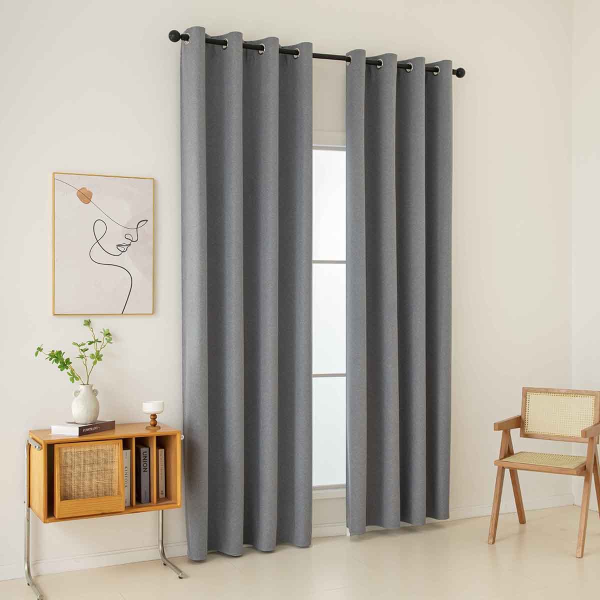 Ύφασμα Κουρτίνας με το Μέτρο Full Blackout Σκίασης Total Art 8446 Φ280 Ανθρακίτης