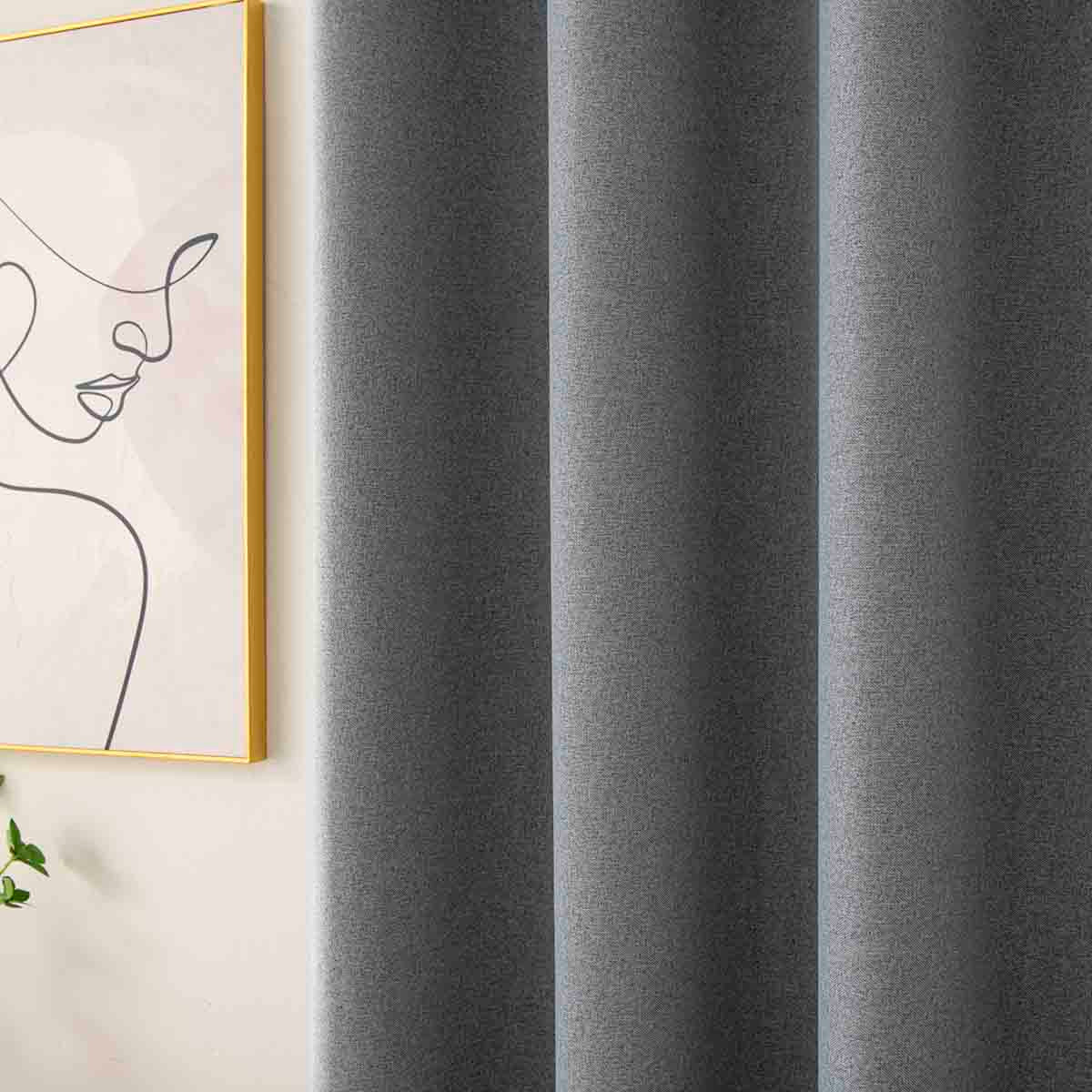 Ύφασμα Κουρτίνας με το Μέτρο Full Blackout Σκίασης Total Art 8446 Φ280 Ανθρακίτης