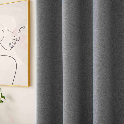 Ύφασμα Κουρτίνας με το Μέτρο Full Blackout Σκίασης Total Art 8446 Φ280 Ανθρακίτης