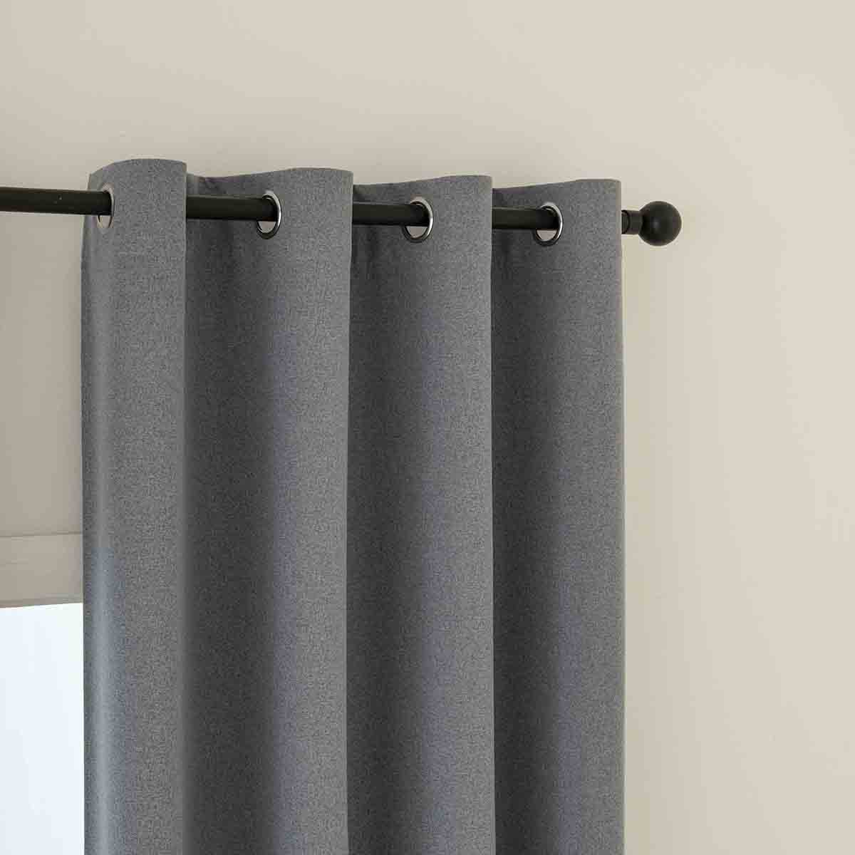 Ύφασμα Κουρτίνας με το Μέτρο Full Blackout Σκίασης Total Art 8446 Φ280 Ανθρακίτης