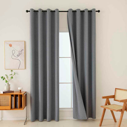 Ύφασμα Κουρτίνας με το Μέτρο Full Blackout Σκίασης Total Art 8446 Φ280 Ανθρακίτης