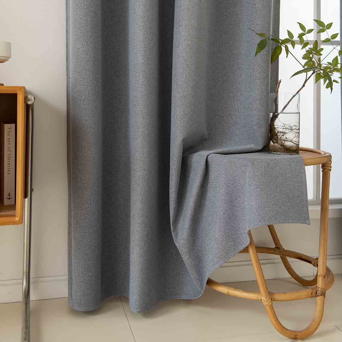 Ύφασμα Κουρτίνας με το Μέτρο Full Blackout Σκίασης Total Art 8446 Φ280 Ανθρακίτης