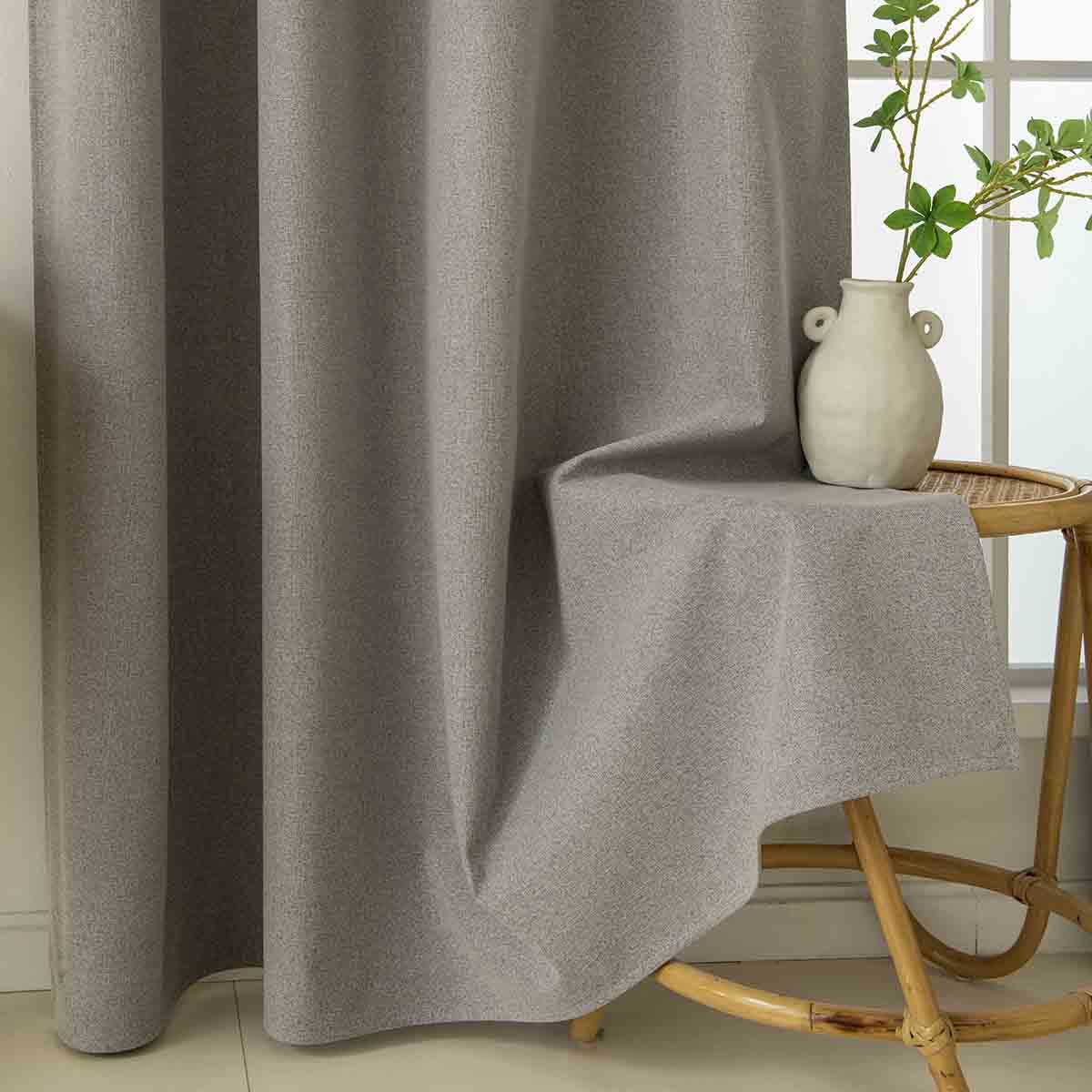 Κουρτίνα Full Blackout Σκίασης με 8 Κρίκους Total Art 8446 140x270εκ Αμέθυστος