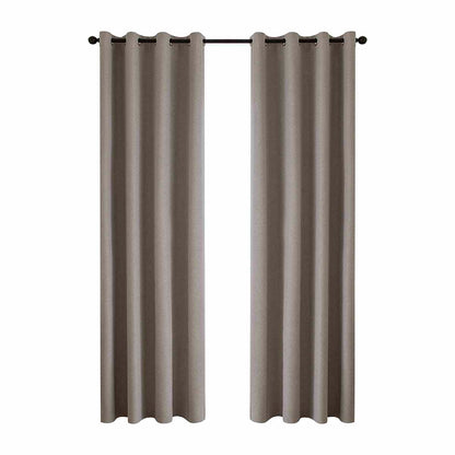 Κουρτίνα Full Blackout Σκίασης με 8 Κρίκους Total Art 8446 140x270εκ Μπεζ