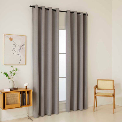 Κουρτίνα Full Blackout Σκίασης με 8 Κρίκους Total Art 8446 140x270εκ Αμέθυστος