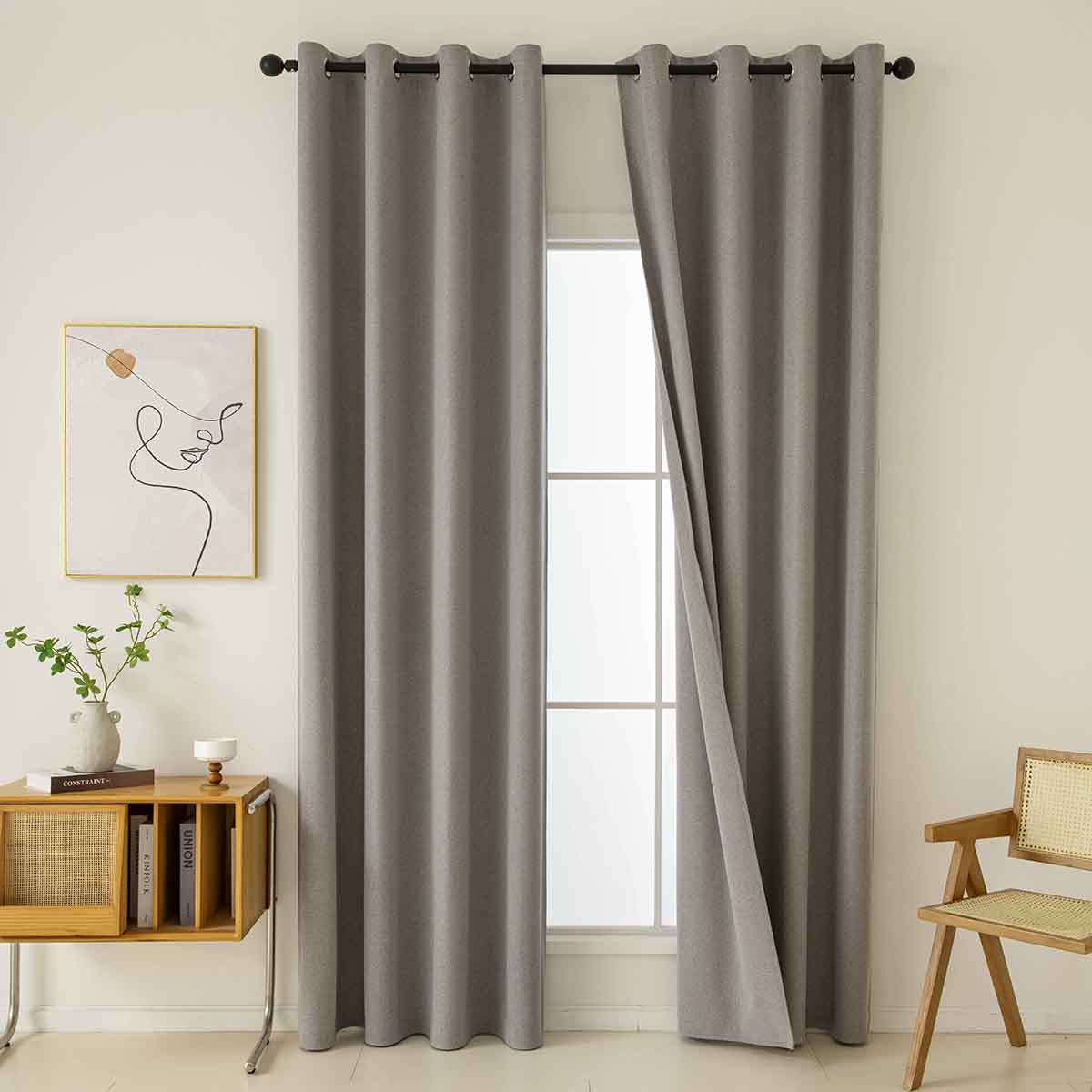 Ύφασμα Κουρτίνας με το Μέτρο Full Blackout Σκίασης Total Art 8446 Φ280 Μπεζ