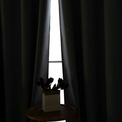 Κουρτίνα Full Blackout Σκίασης με 8 Κρίκους Total Art 8446 140x270εκ Γκρι