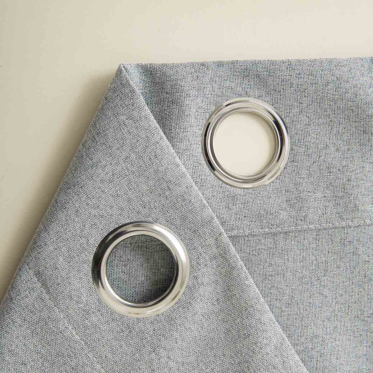 Κουρτίνα Full Blackout Σκίασης με 8 Κρίκους Total Art 8446 140x270εκ Γκρι