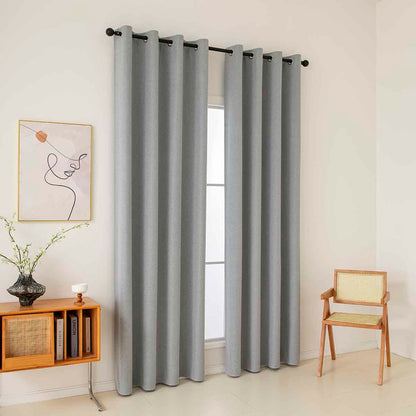 Ύφασμα Κουρτίνας με το Μέτρο Full Blackout Σκίασης Total Art 8446 Φ280 Γκρι