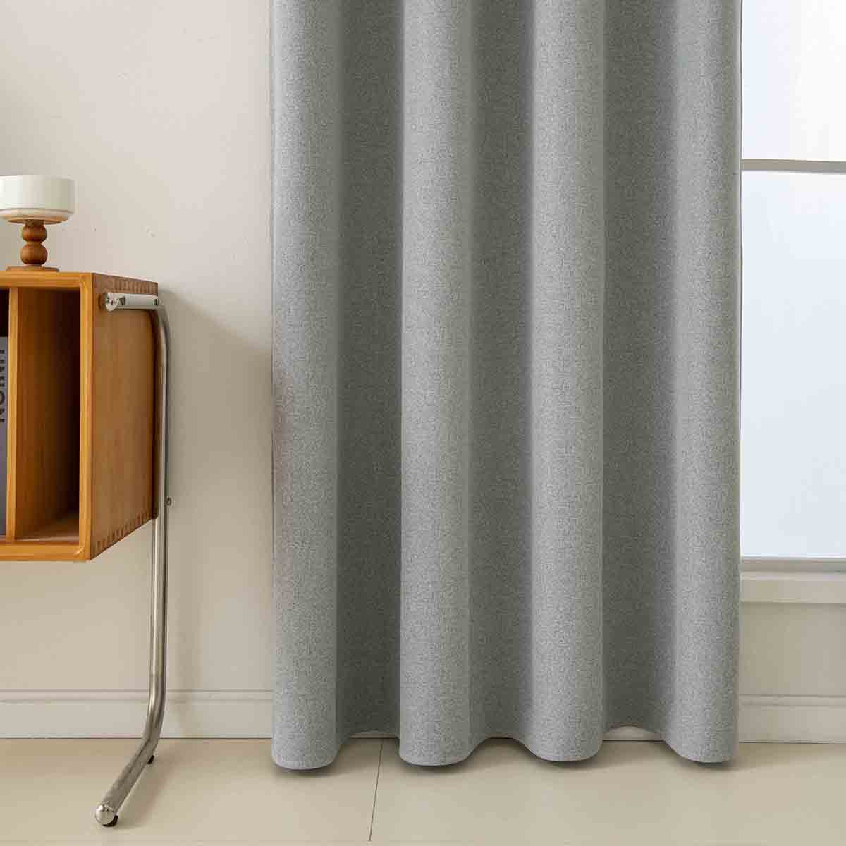 Κουρτίνα Full Blackout Σκίασης με 8 Κρίκους Total Art 8446 140x270εκ Γκρι