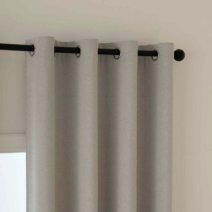 Κουρτίνα Full Blackout Σκίασης με 8 Κρίκους Total Art 8446 140x270εκ Εκρού