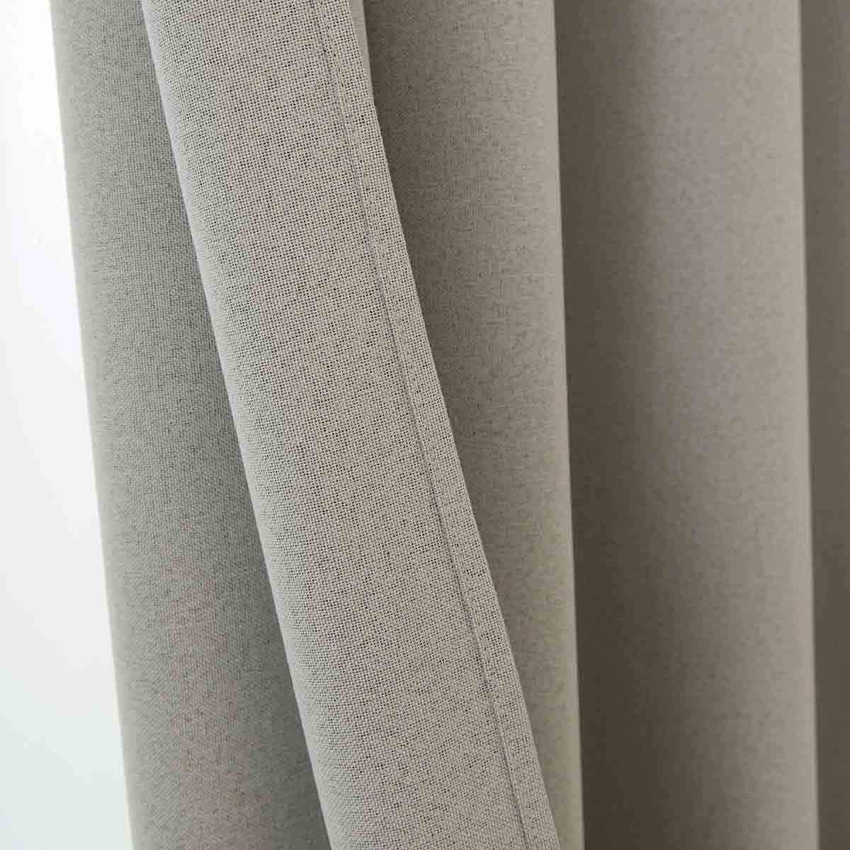 Κουρτίνα Full Blackout Σκίασης με 8 Κρίκους Total Art 8446 140x270εκ Εκρού