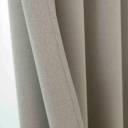 Κουρτίνα Full Blackout Σκίασης με 8 Κρίκους Total Art 8446 140x270εκ Εκρού