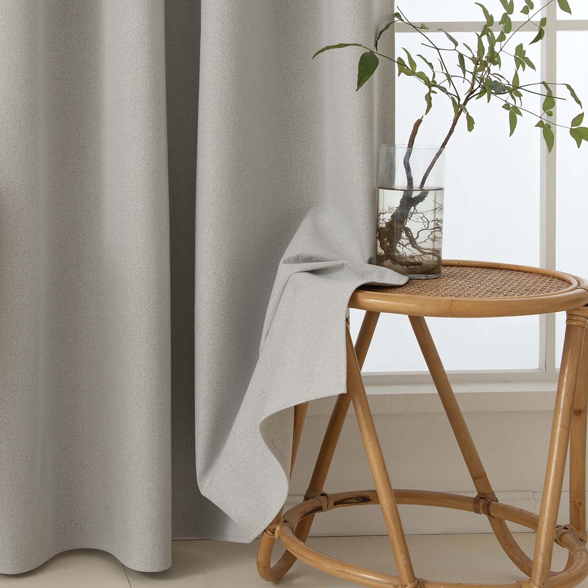 Κουρτίνα Full Blackout Σκίασης με 8 Κρίκους Total Art 8446 140x270εκ Εκρού