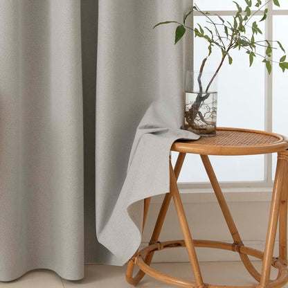 Κουρτίνα Full Blackout Σκίασης με 8 Κρίκους Total Art 8446 140x270εκ Εκρού