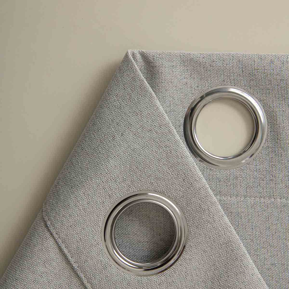 Κουρτίνα Full Blackout Σκίασης με 8 Κρίκους Total Art 8446 140x270εκ Εκρού