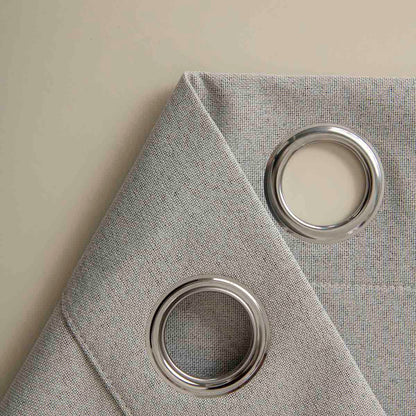 Κουρτίνα Full Blackout Σκίασης με 8 Κρίκους Total Art 8446 140x270εκ Εκρού