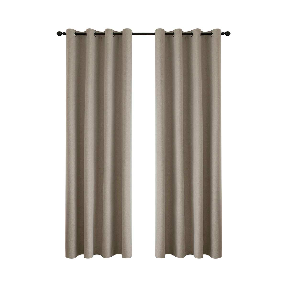 Κουρτίνα Full Blackout Σκίασης με 8 Κρίκους Total Art 8446 140x270εκ Άμμου