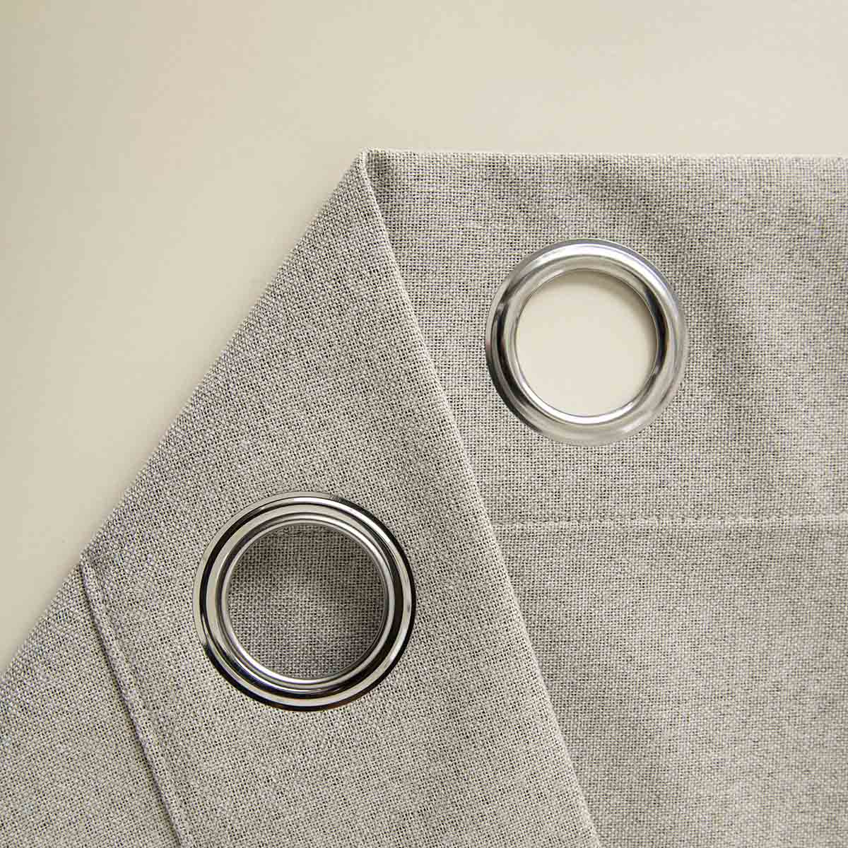 Κουρτίνα Full Blackout Σκίασης με 8 Κρίκους Total Art 8446 140x270εκ Άμμου