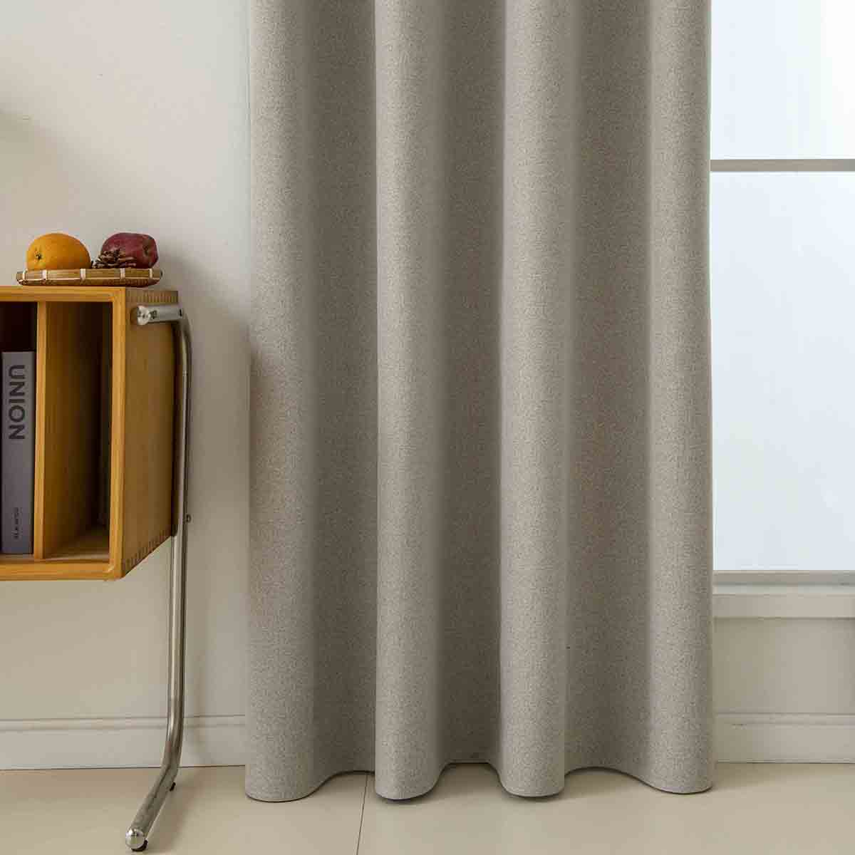 Κουρτίνα Full Blackout Σκίασης με 8 Κρίκους Total Art 8446 140x270εκ Άμμου