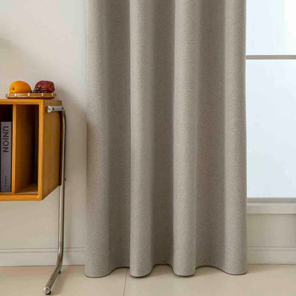 Κουρτίνα Full Blackout Σκίασης με 8 Κρίκους Total Art 8446 140x270εκ Άμμου