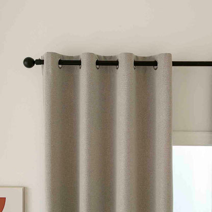Κουρτίνα Full Blackout Σκίασης με 8 Κρίκους Total Art 8446 140x270εκ Άμμου