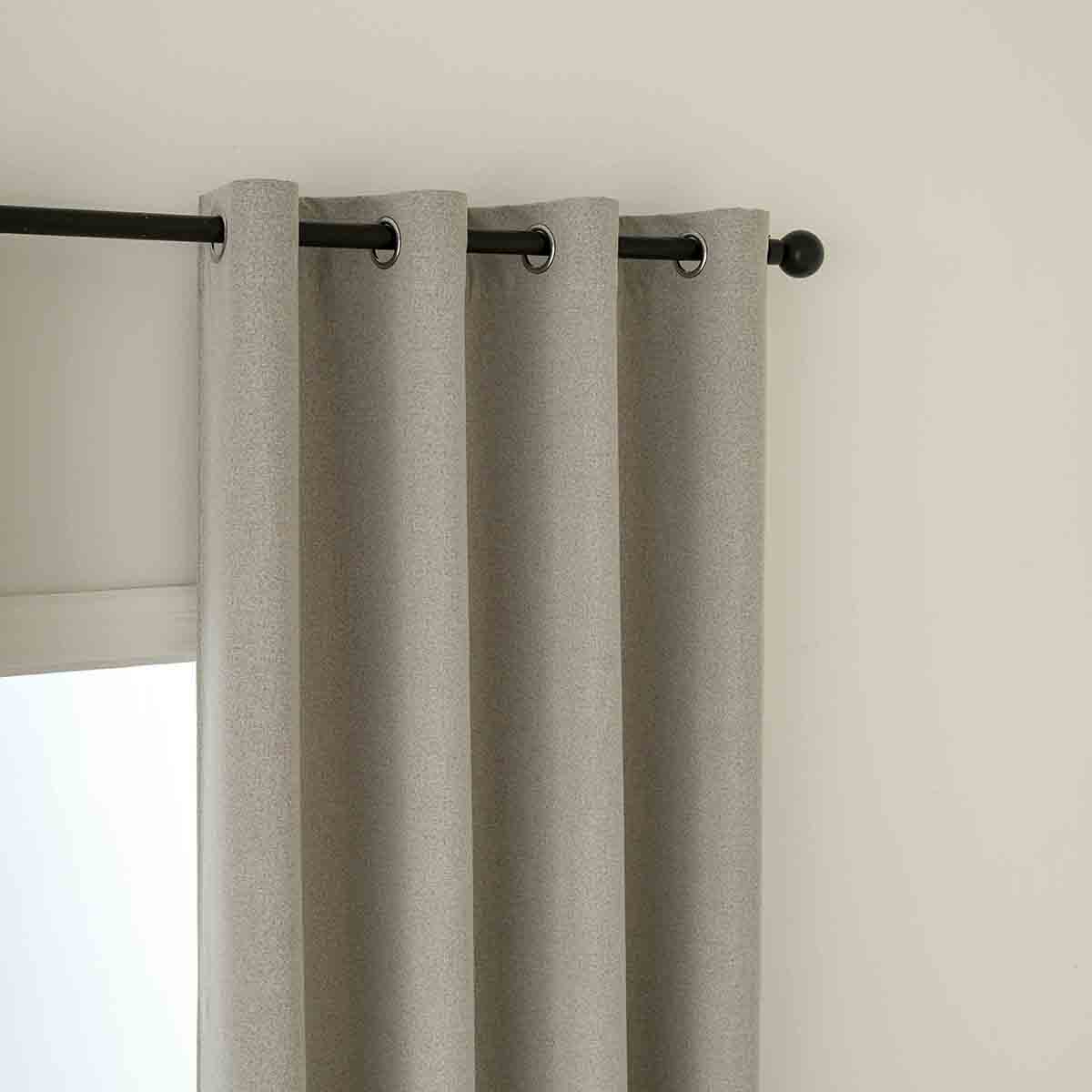 Κουρτίνα Full Blackout Σκίασης με 8 Κρίκους Total Art 8446 140x270εκ Άμμου