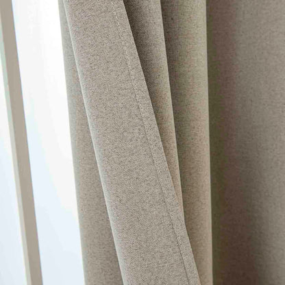 Κουρτίνα Full Blackout Σκίασης με 8 Κρίκους Total Art 8446 140x270εκ Άμμου