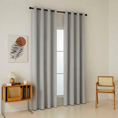 Ύφασμα Κουρτίνας με το Μέτρο Full Blackout Σκίασης Total Art 8446 Φ280 Ασημί