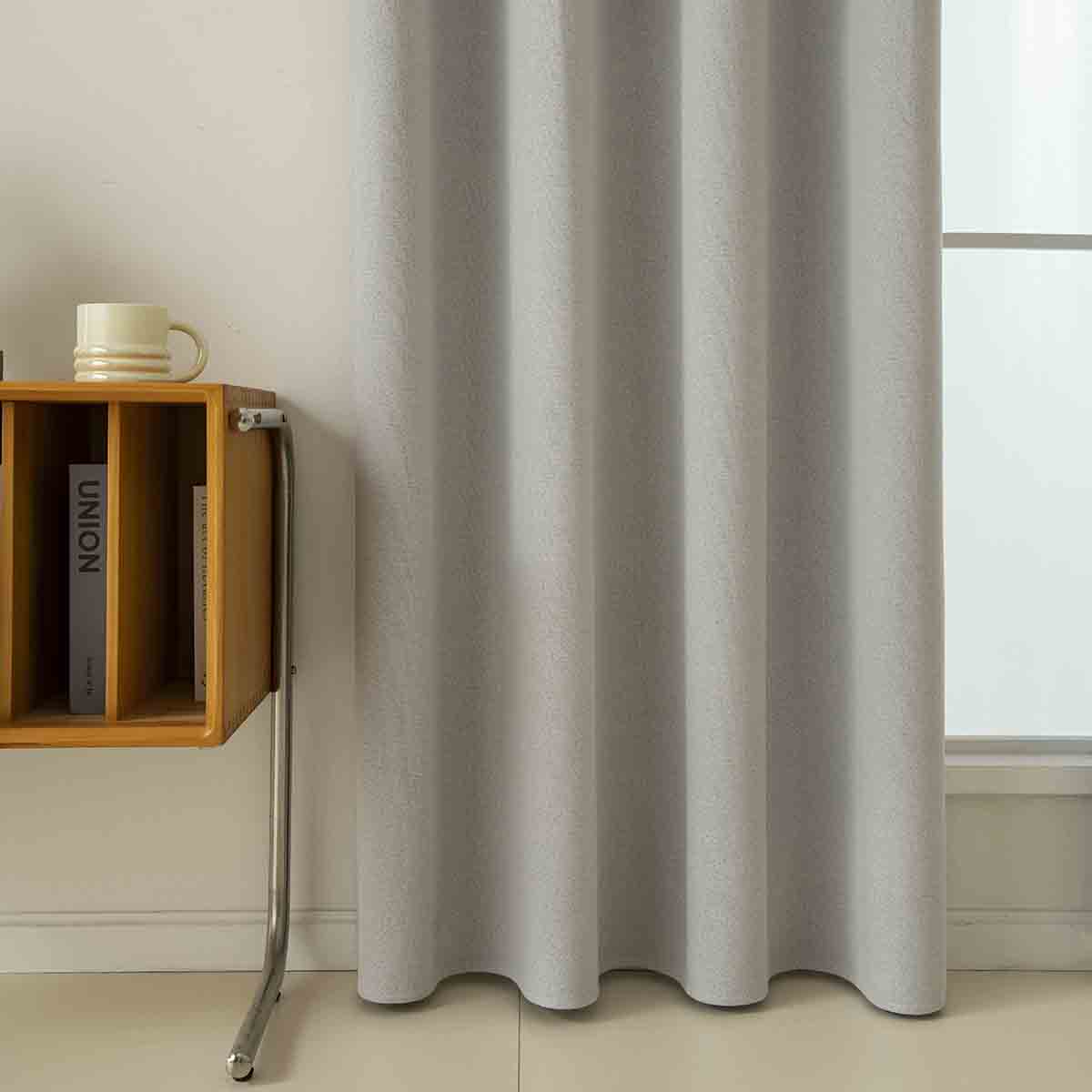 Κουρτίνα Full Blackout Σκίασης με 8 Κρίκους Total Art 8446 140x270εκ Ασημί