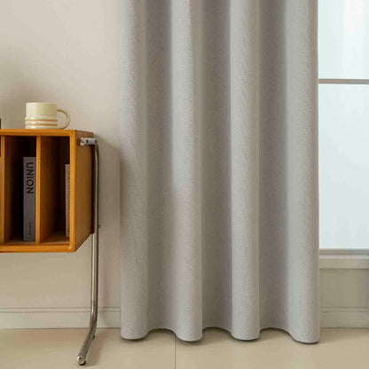 Κουρτίνα Full Blackout Σκίασης με 8 Κρίκους Total Art 8446 140x270εκ Ασημί